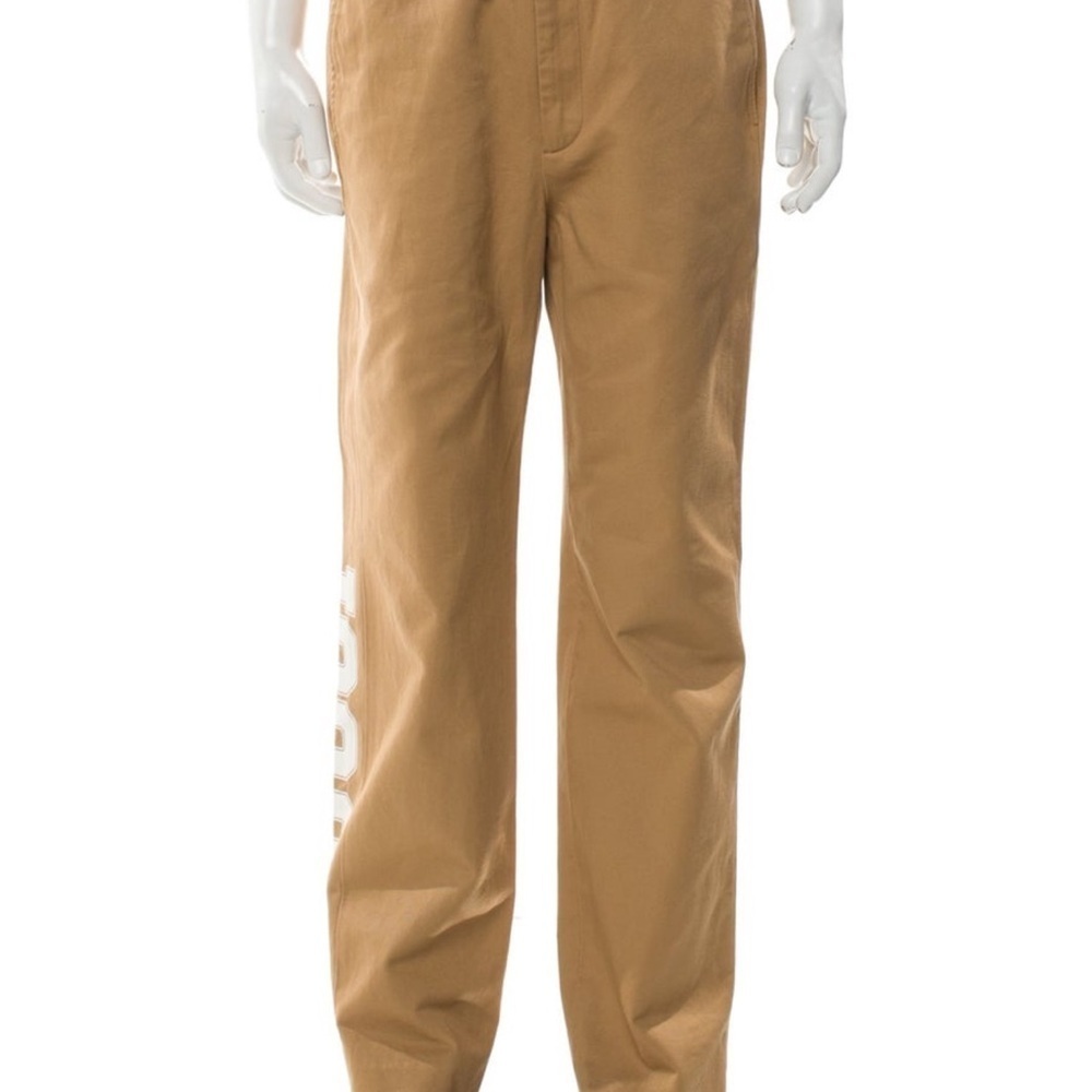Gucci Tan Joggers with White Logo